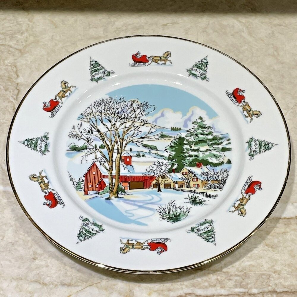 Vintage Tiffany & Co X CVS Holiday Collection Plate Limited Edition 10.5" Japan